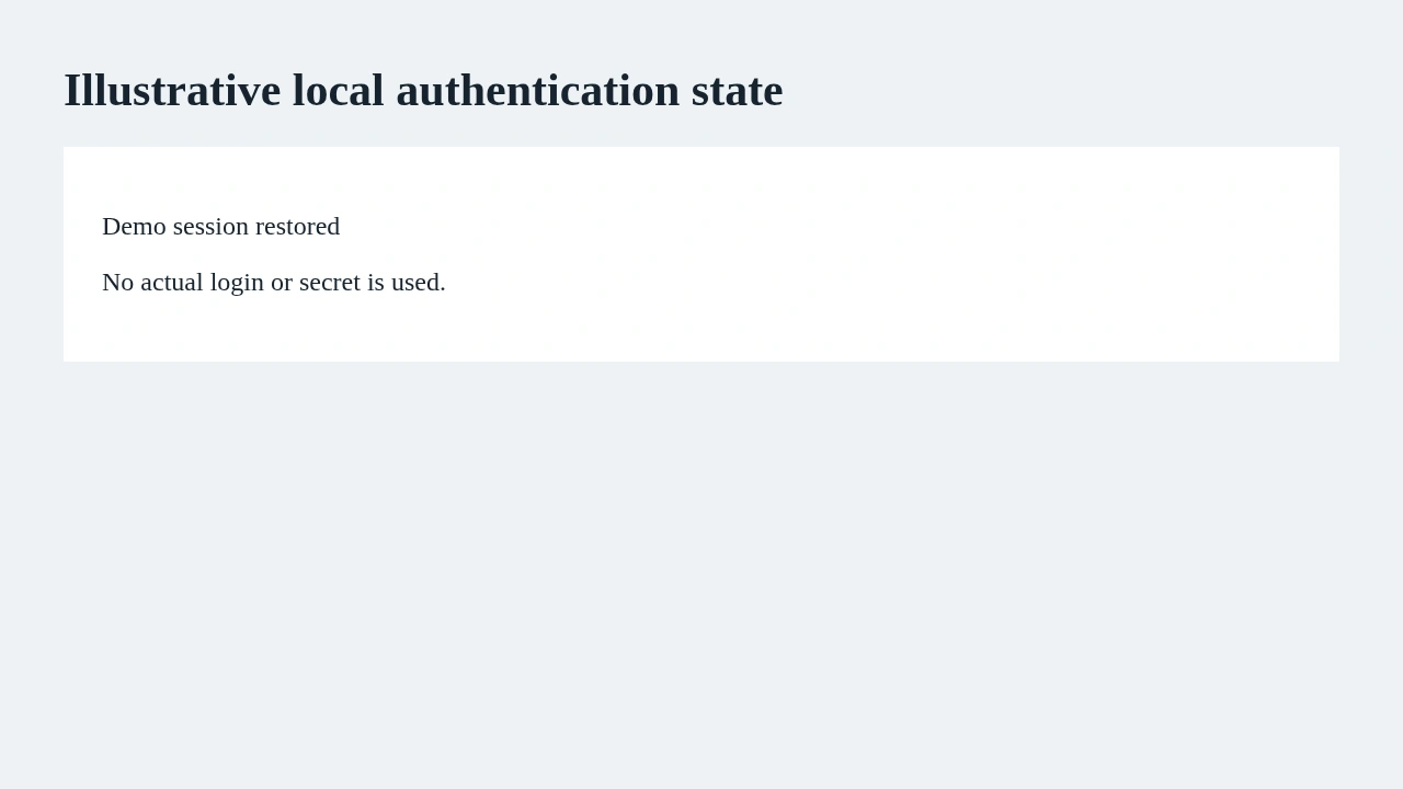 Traitez l'état enregistré du navigateur comme un identifiant et séparez la couverture de connexion des tests qui la réutilisent.