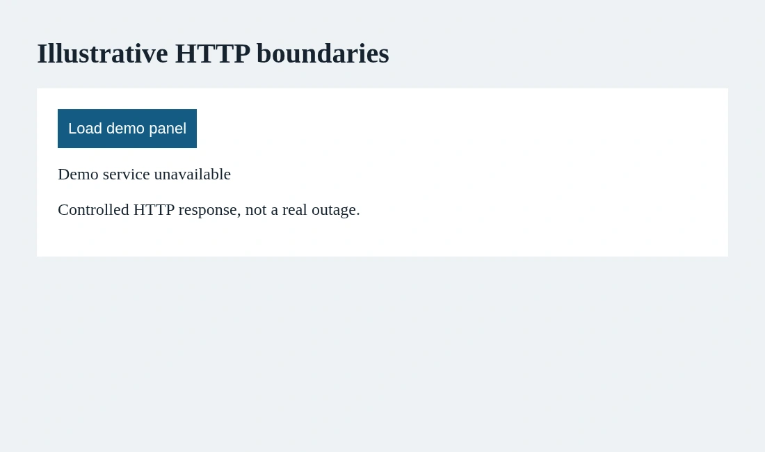 Separate unsuccessful status codes from transport failure when diagnosing a browser request.